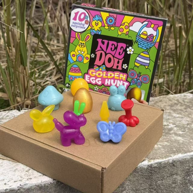 NeeDoh Goldenes Ei Schatzsuche Überraschungsbox in Gold und Multicolour für Kinder - Bild 1