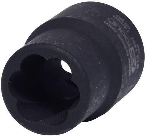 KS Tools 1/2 Zoll Spiral-Profil-Kraft-Stecknuss 14mm in Schwarz - Bild 1