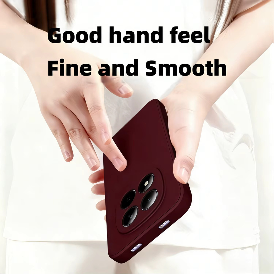 Stoßfeste Schutzhülle aus flüssigem Silikon für Xiaomi Redmi Note 15 14 13 PRO Plus 4G 5G in Rot - Bild 2