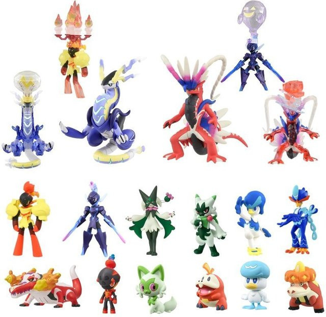 TAKARA TOMY Pokémon Figuren Skeledirge Floragato Meowscarada Miraidon Koraidon Ceruledge Armarouge, Einzelfigur - Bild 1