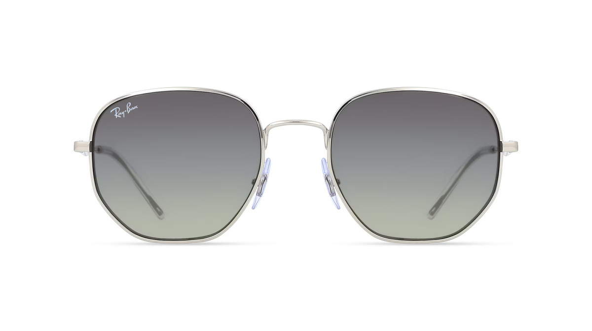 Ray-Ban RB 3682 Sonnenbrille, Vollrand, Quadratisch, Metall, Unisex, silber, grau - Bild 1