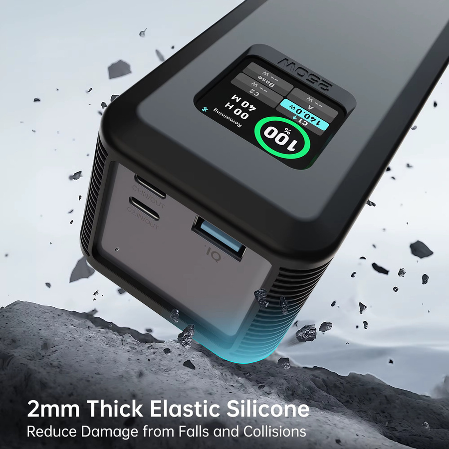 Anker Silikonhülle für Prime Power Bank in Schwarz mit TF/SIM-Karten- und PIN-Aufbewahrung - Bild 4
