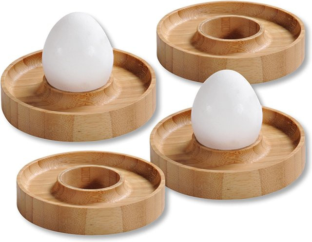Kesper Bambus-Eierbecher, 4 Stück, Braun - Bild 1
