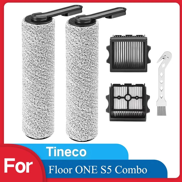 Ersatzset aus Rollenbürsten und Staubsaugerfiltern in Weiß für Tineco Floor ONE S5 Combo Akku-Nass-Trockensauger - Bild 1