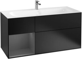 V&B Waschtischunterschrank Finion in Anthrazit lackiert, Breite: 119,6 cm, Tiefe: 49,8 cm - Bild 1