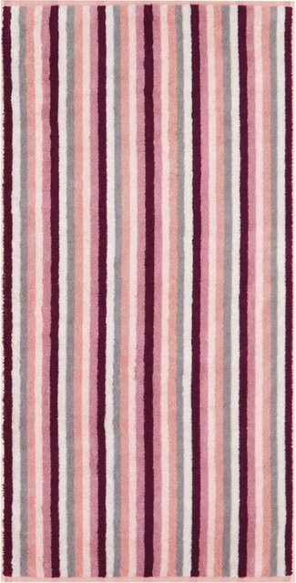 Handtuch SHADES Streifen in Pink und Purple aus Baumwolle mit Oeko-Tex Standard 100 - Bild 1