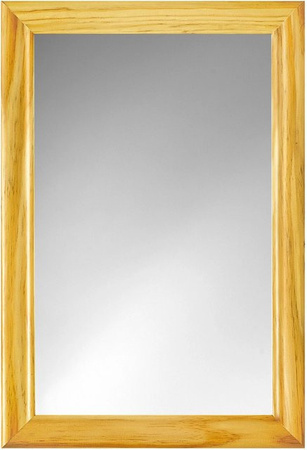 Jokey Halvar Kristall-Rahmenspiegel aus Kiefernholz in Braun, B: 35 cm, H: 51 cm
