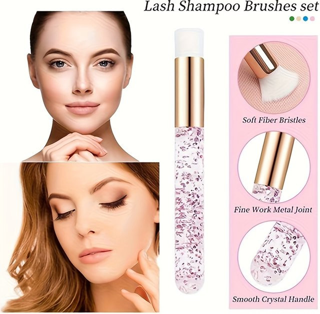 CZSAE Kristall-Reinigungsbürsten für Wimpernverlängerung, 10 Stück, Unisex - Bild 1