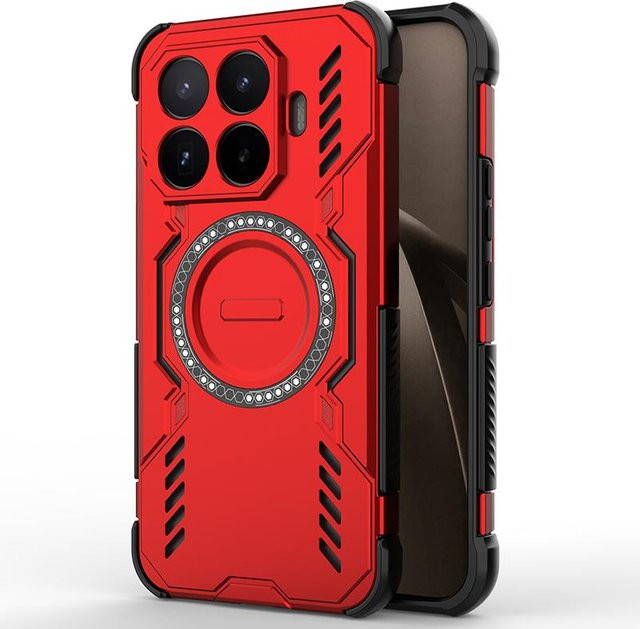 Stoßfeste Xiaomi 17T Pro Handyhülle mit Magnetfunktion und Wärmeableitung in Rot - Bild 1