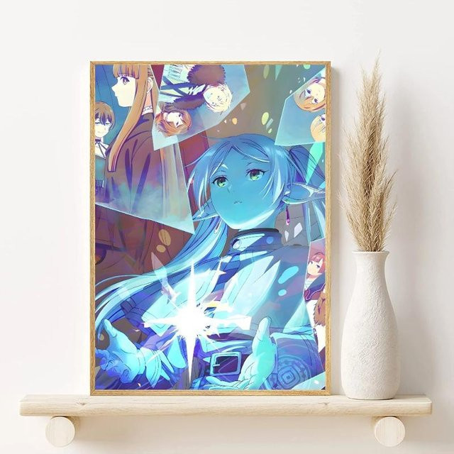 Dopudu Art Museum Frieren Anime Poster HD Kunst Illustration, Mehrfarbig, Breite: 60 cm, Höhe: 90 cm - Bild 1