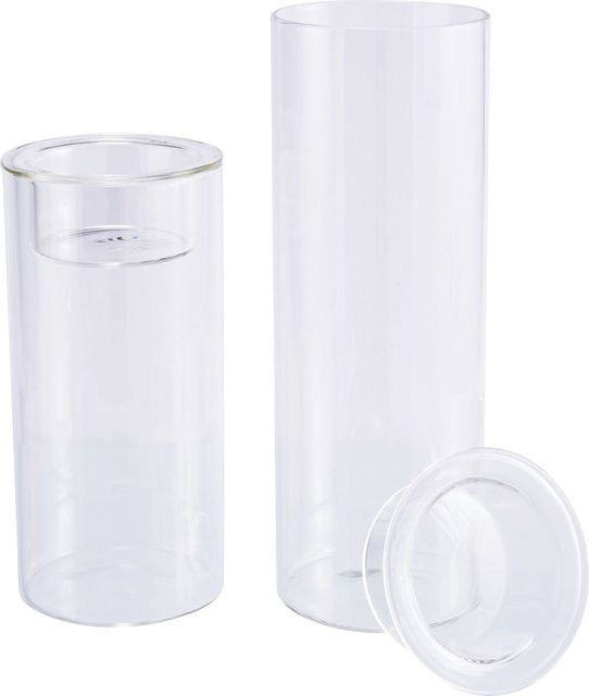 VBS Teelichthalter Cylon aus Glas in Transparent, Durchmesser: 5,5 cm, Höhe: 2,0 cm - Bild 1