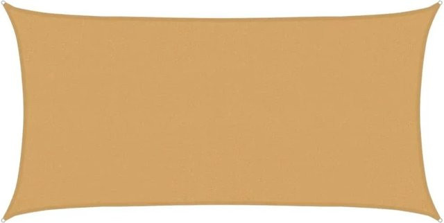 vidaXL Sonnensegel rechteckig aus HDPE in Sandfarben, B: 5 m, T: 2,5 m - Bild 1