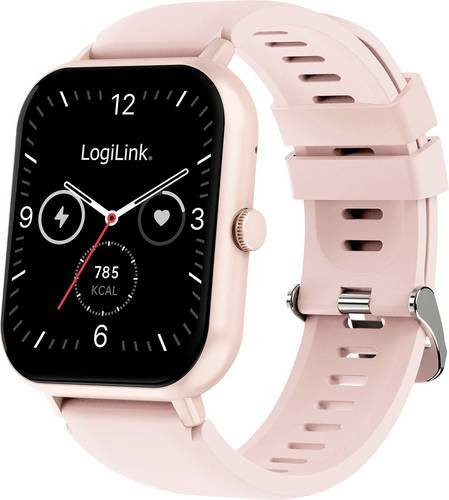 LogiLink Smartwatch, Pink, Kunststoff, Silikon, Damen - Bild 1