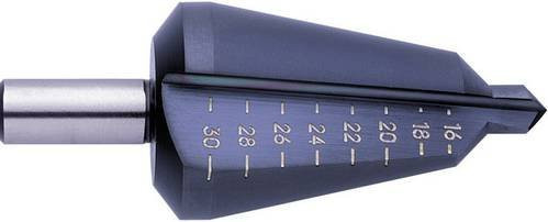 Exact Blechschälbohrer TiAIN 119054 Silber, Bohrbereich 24 - 40 mm, Schaft-Ø: 10 mm, Schaftlänge: 30 mm, Gesamtlänge: 89 mm - Bild 1