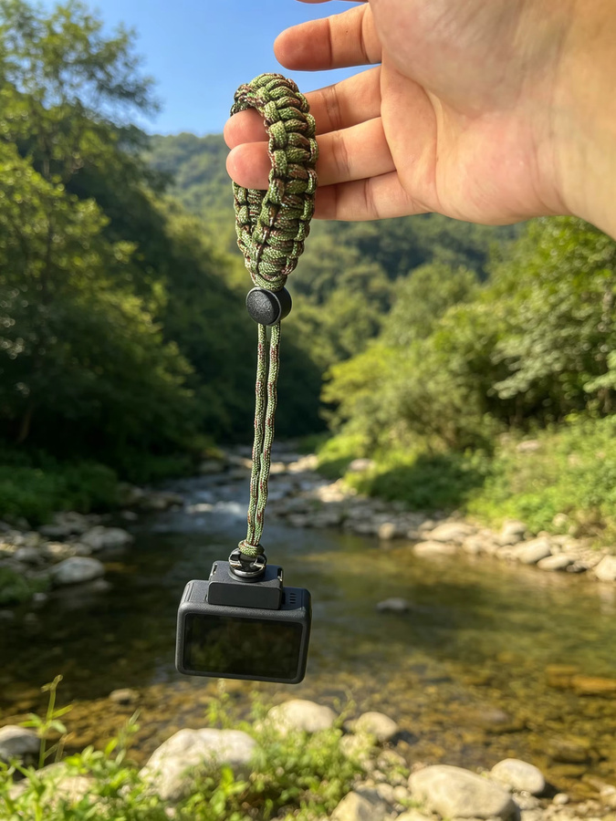 DJI Magnetisches Handgelenkband mit Schnellverschluss in Grün für Osmo Action 3, 4 und 5 Pro – Verlustsicheres Paracord-Handgriffband für Outdoor-Aktivitäten - Bild 1