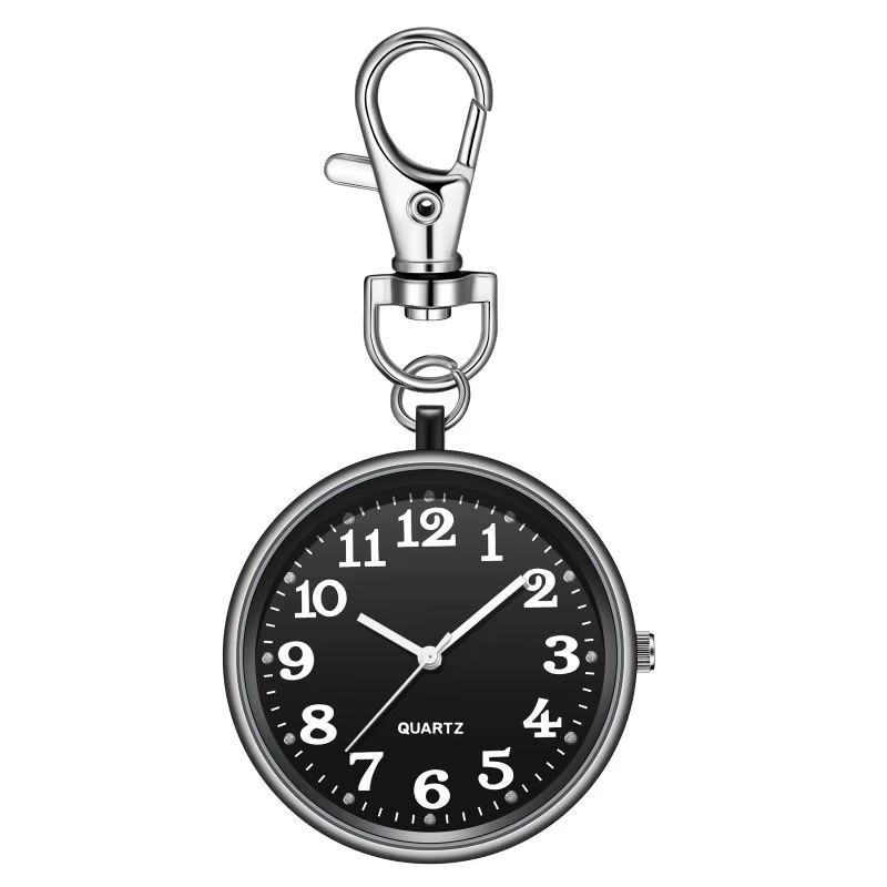 Taschenuhr Schlüsselbund, Quarz, Kunststoff, Gold, Unisex - Bild 6