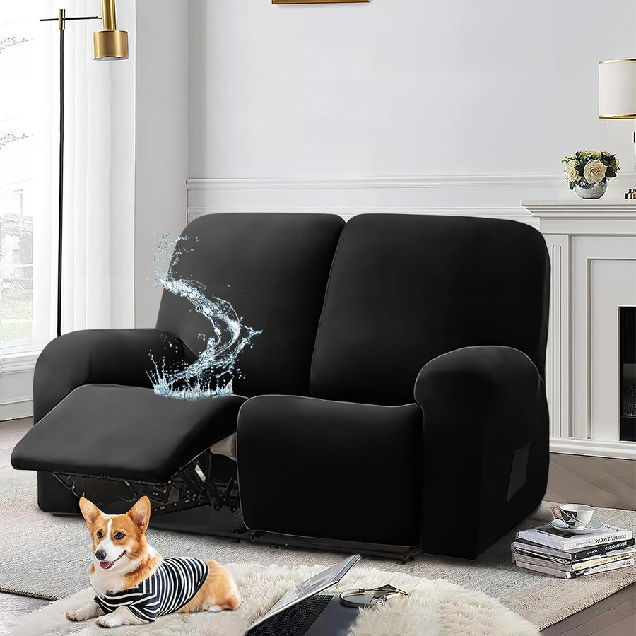 Yiran Furniture Chivas Sesselbezug aus wasserabweisender Büffelseide, elastisch, Schwarz oder Hellgrau - Bild 4