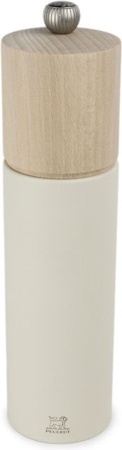 Salzmühle Peugeot BOREAL aus Holz in Weiß und Beige, Höhe: 21,0 cm, Breite: 5,4 cm, Tiefe: 3,0 cm - Bild 1