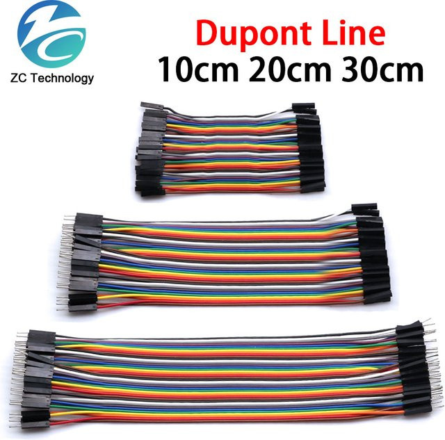 Dupont Jumper Kabel Set für Arduino DIY Kits, Stecker auf Stecker sowie Männlich zu Weiblich und Weiblich zu Weiblich, Mehrfarbig - Bild 1