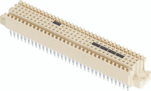 HARTING Federleiste 02031602201 aus Messing in Beige mit 5 Reihen - Bild 1