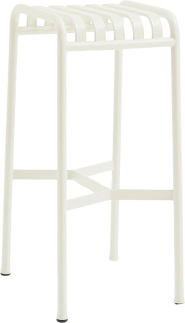 HAY Palissade Bar Stool aus lackiertem Stahl in Weiß - Bild 1