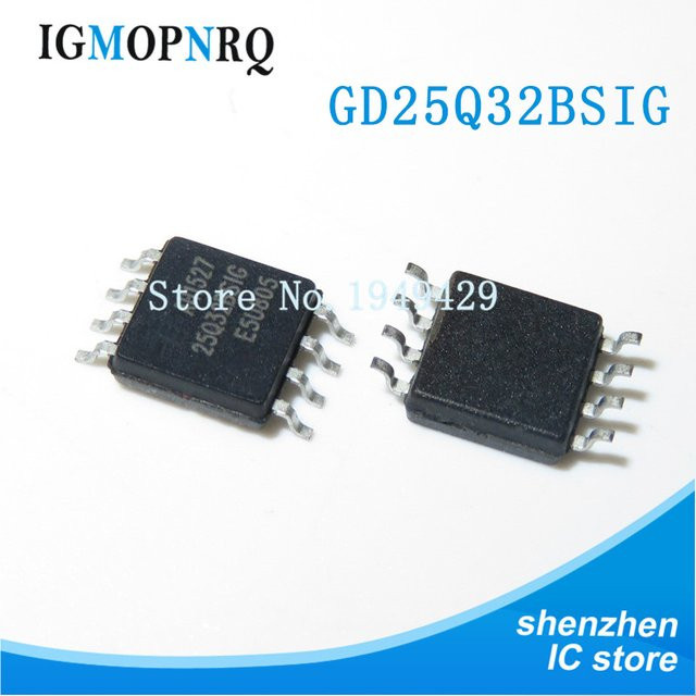 5 Stück GD25B64BSIG GD25LQ64CVIG GD25Q16BSIG GD25Q32BSIG GD25Q64BSIG GD25Q64CSIG GD25Q80BSIG GD25Q64 GD25Q32 GD25Q82 SMD Chips in Schwarz SOP-8 - Bild 1