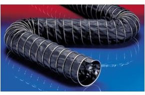 Norres Gewebeschlauch CP HYP 450 hitzebeständig und flexibel, Farbe: Schwarz, Durchmesser: 50,8 cm, Länge: 6 m - Bild 1