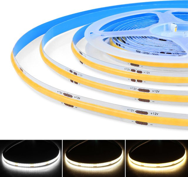 CHNAITEKE COB LED Streifen Dimmbar Linear White 12V 24V - Bild 1