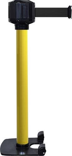 VISO Gurtabsperrpfosten RXLO1050JABK LO3 in Gelb, selbstständig stehend, Gurtlänge: 10 m, Durchmesser: 8 cm, Höhe: 99 cm - Bild 1
