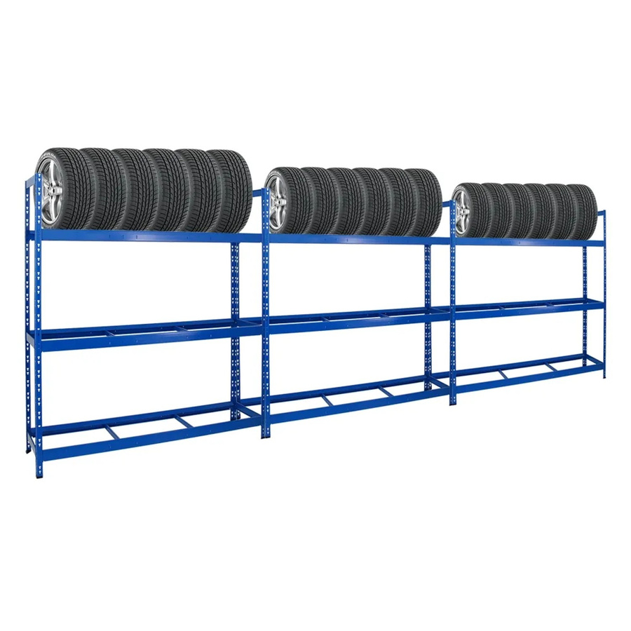 PROREGAL Reifenregal Tiger XL, 3er Set, Blau, H x B x T: 200 x 180 x 45 cm - Bild 2