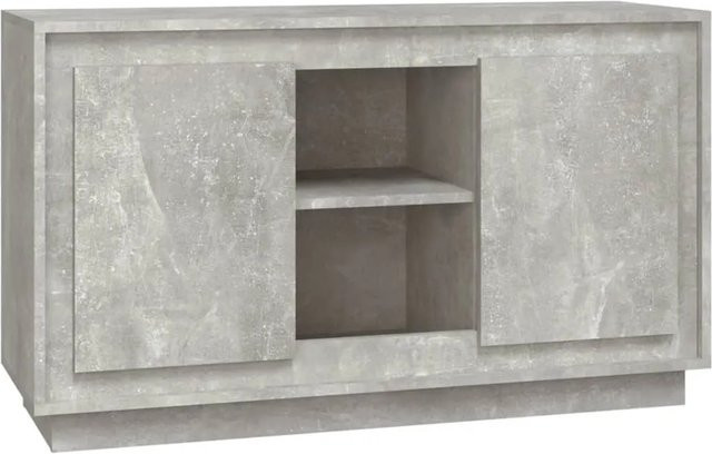 vidaXL Sideboard in Betongrau aus Holzwerkstoff, B/T/H: 102 x 35 x 60 cm - Bild 1