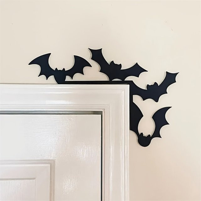 CIFBUY Wandskulptur mit Tier-Motiv in Schwarz für Halloween und Weihnachten - Bild 1