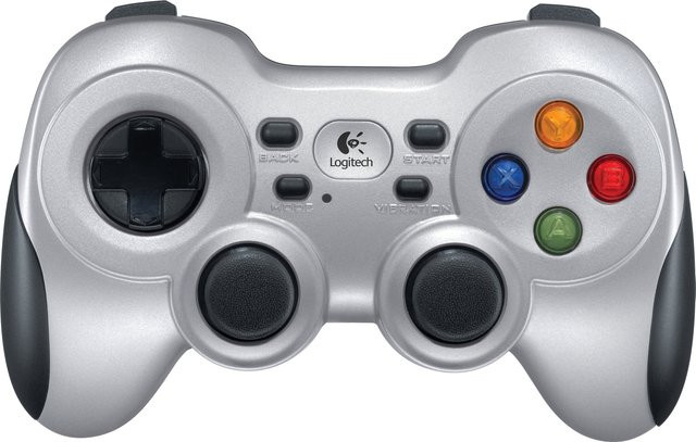 Logitech F710 Wireless Gamepad Controller für PC in Silber und Schwarz - Bild 2