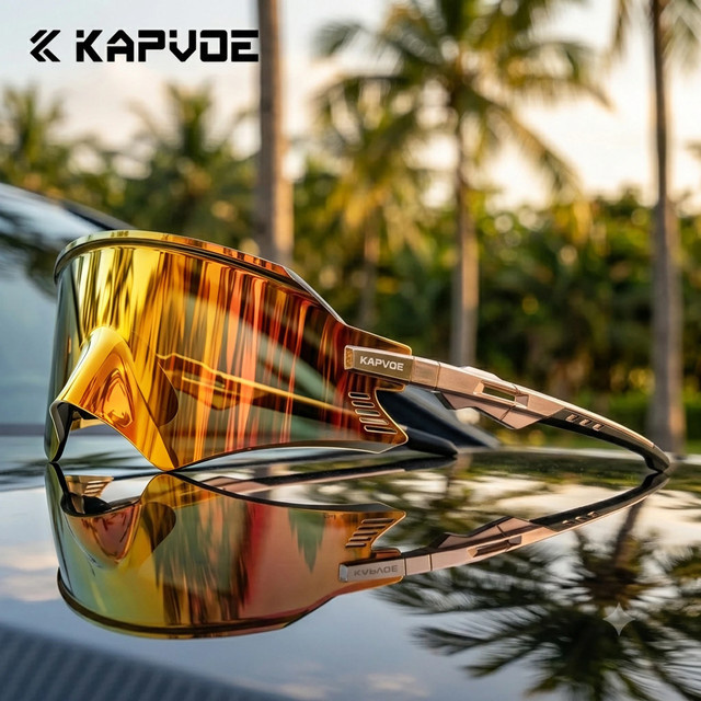 KAPVOE Radsport-Sonnenbrille, Unisex, Vollrand, Photochrome - Bild 1