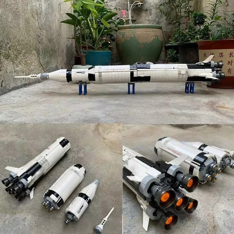 LIEI Apollo Saturn 5 Modellbausatz, Weltraum, 1969 Teile - Bild 3