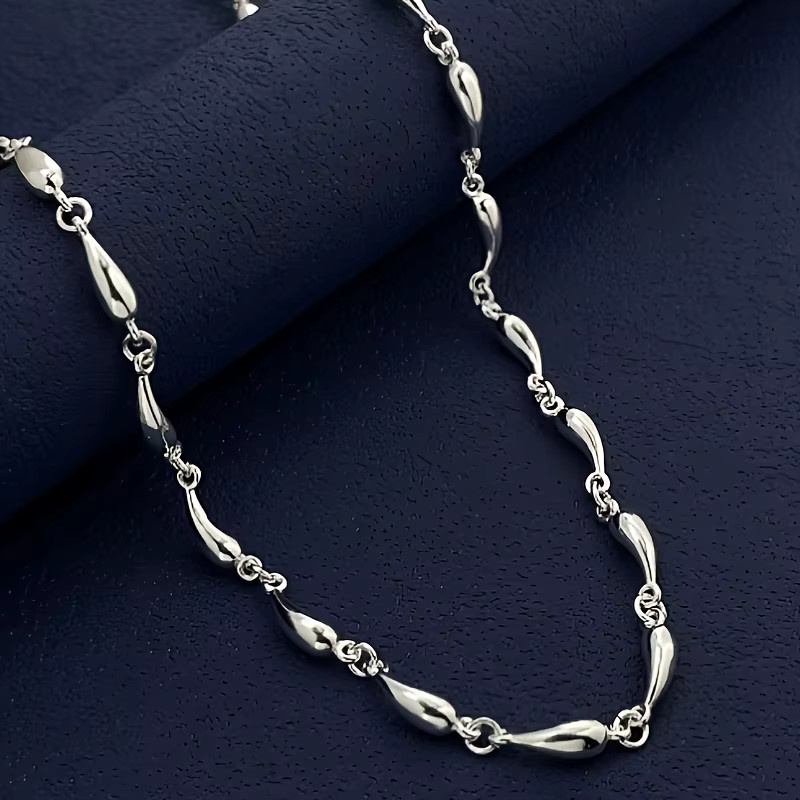 Charms Halskette, 925 Silber, Tropfenkette, Unisex - Bild 3