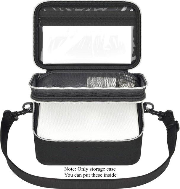 Liene Fotodrucker-Tasche für M100 und M200 Mini-Bilddrucker, tragbarer Aufbewahrungshalter für Fotopapier, Schwarz - Bild 1