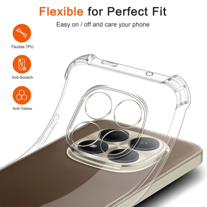 Stoßfeste TPU-Schutzhülle für Xiaomi Mi 17 Pro Max 15 14 13 Ultra 15T 14T 13T 12T 11T 10T 9T Pro in Transparent - Bild 2
