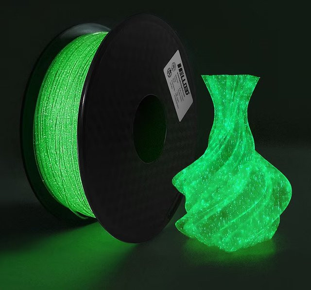 Filajoy3D Luminous Stars PLA 3D-Drucker-Filament 1,75 mm, Sternenhimmel, grün, nachtleuchtend, 250 g - Bild 1