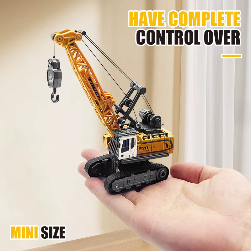 CONUSEA Mini RC Kran, ferngesteuerter Kranwagen, 1:64, mit Licht und Sound - Bild 2