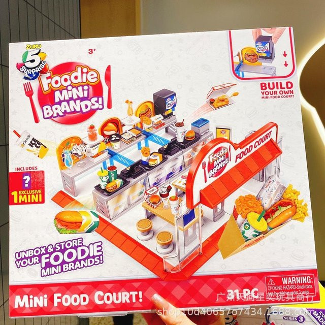 Zuru 5 Surprise Foodie Mini Brands Mini Food Court, 31-teiliges Spielset - Bild 1