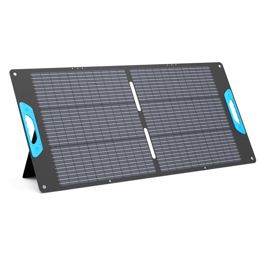 E-POWO 110 W tragbares Solarpanel in Schwarz mit 20 V, faltbares ETFE Solarladegerät mit USB-A und USB-C Anschlüssen für Camping und Powerstations - Bild 7