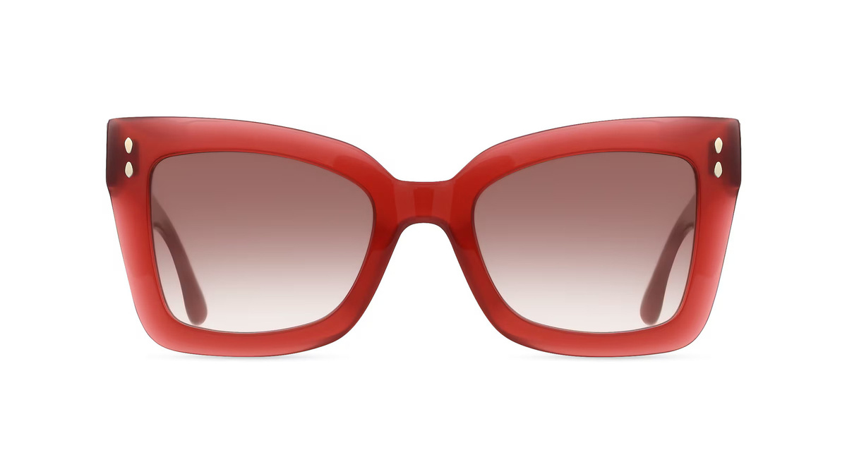 Isabel Marant IM 0103/S Sonnenbrille Butterfly, Vollrand, Acetat, rot, pink, Damen - Bild 1
