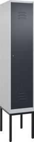 C+P Spind Classic PLUS Garderobenschrank mit 1 Abteil und Zylinderschloss, H x B x T: 212 x 40 x 50 cm - Bild 1