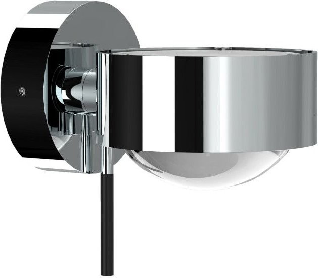 Top Light Puk Mini Wandleuchte in Chrom mit klarem Glas und Up-Down-Lichtfunktion - Bild 1
