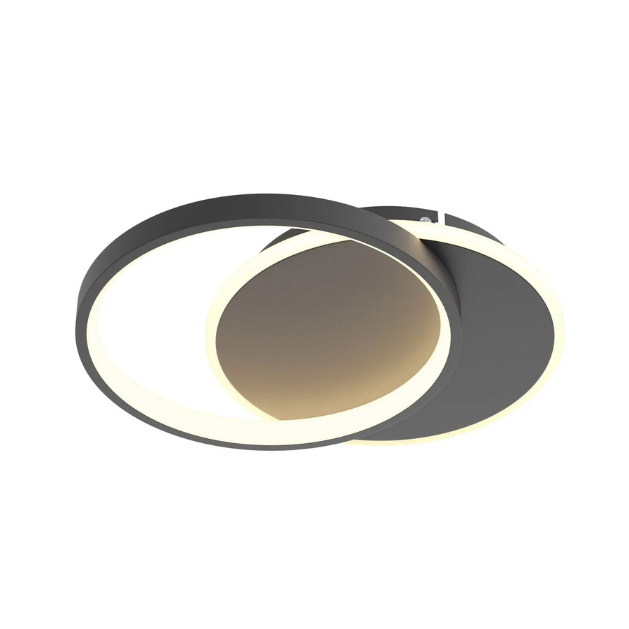 NETTLIFE LED Deckenleuchte Ring Modern Schwarz aus Metall mit Fernbedienung und Dimmfunktion, Durchmesser: 41 cm - Bild 2