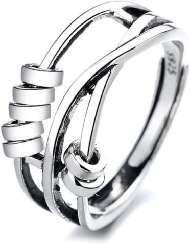 Allbestart Angst Ring, Perle, Zinklegierung, Weiß, Unisex - Bild 1