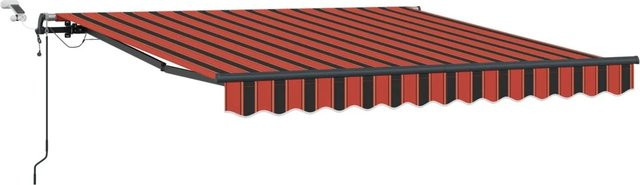 vidaXL Markisenstoff aus Polyester in Orange und Braun B: 300 cm, H: 250 cm - Bild 1