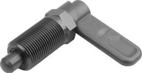 KIPP Sperrriegel M12 Ø 6mm Form A aus Edelstahl in Schwarz - Bild 1