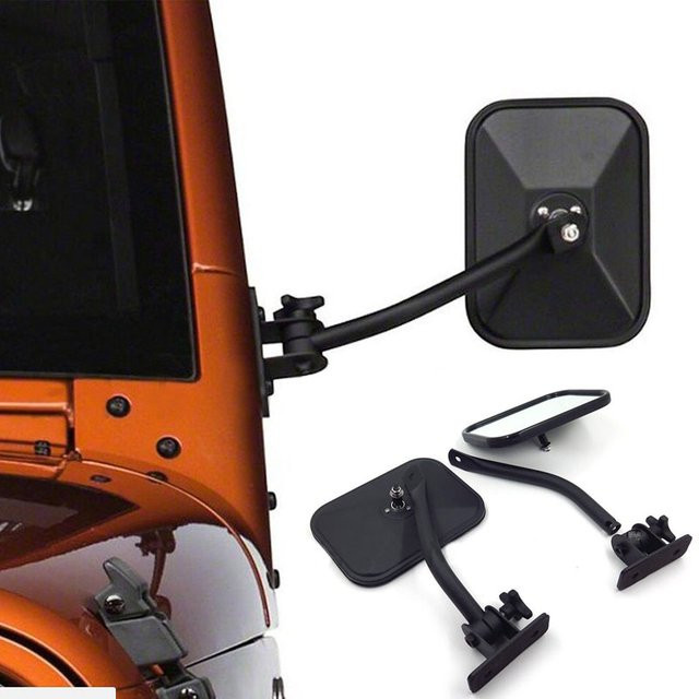 Cherk Totwinkel-Außenspiegel für Jeep Wrangler TJ JK 1997-2018, schwarz, einstellbarer Winkel - Bild 1